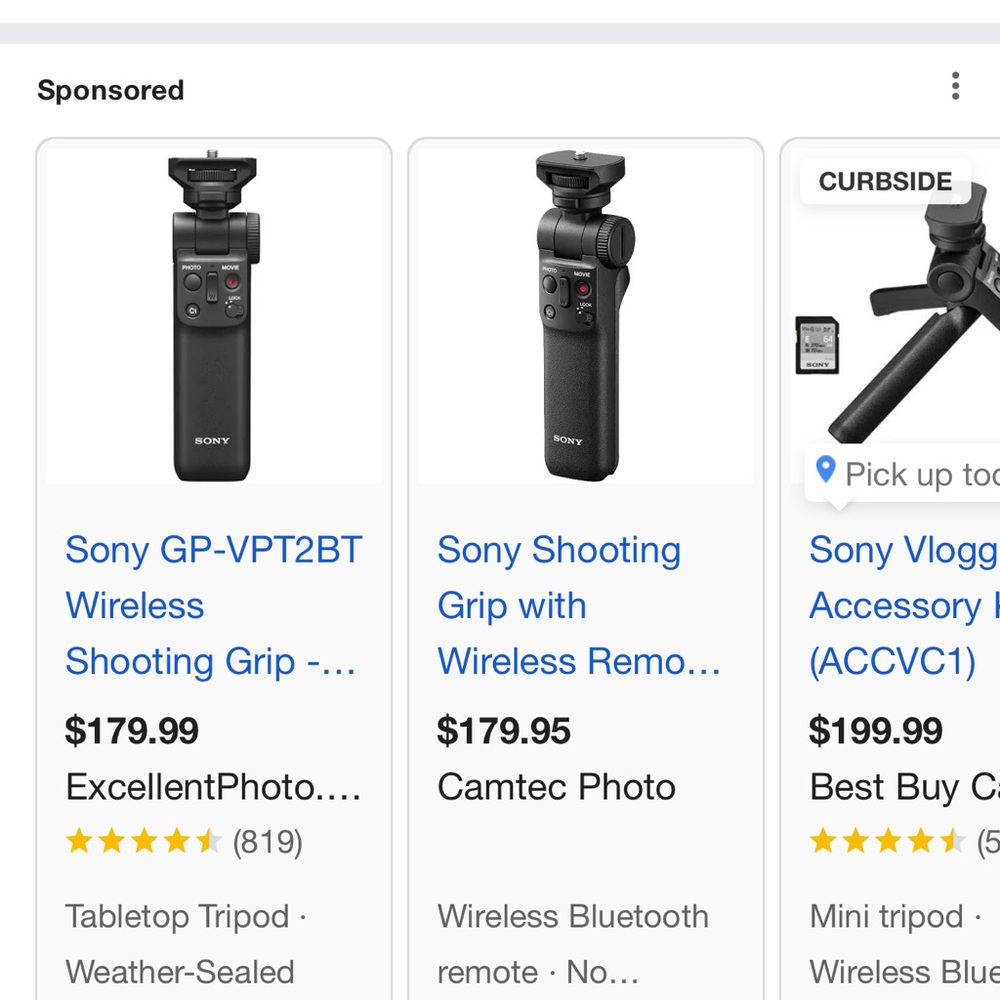 Sony Black Wireless Camera Grip - Picture 6 of 6